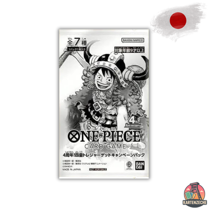 One Piece PROMO-BOOSTERPACK 4th Anniversary - The Four Emperors Treasure Hunt Campaign! (JP)- VERSAND ca.04.09