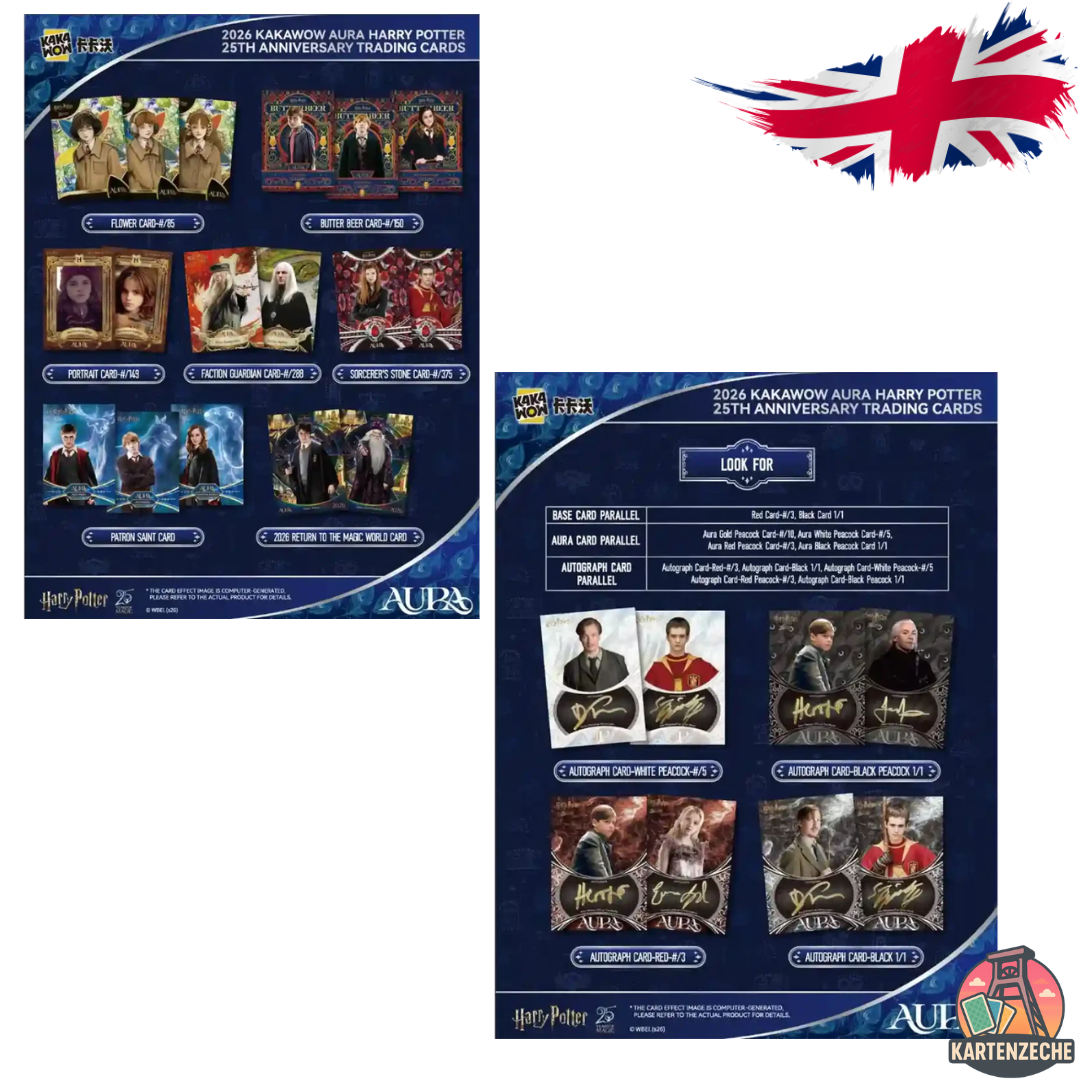 KAKAWOW - 2026 Aura Harry Potter 25th Anniversary Trading Cards Box (ENG)