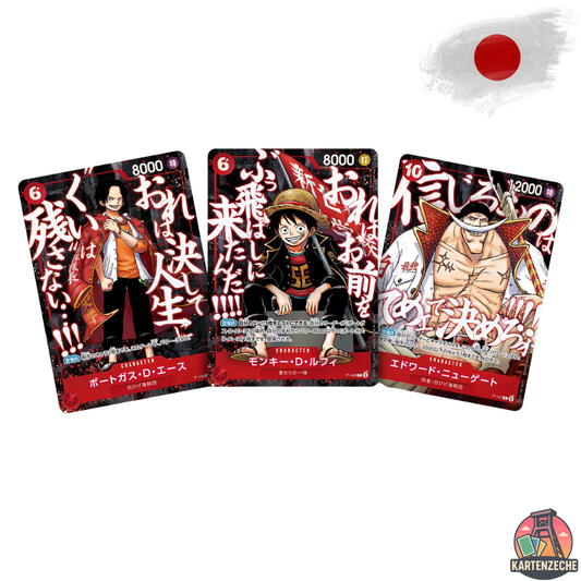 One Piece Saikyō Jump Promo Set (Luffy, Ace, Whitebeard) – 2026 - VORBESTELLUNG