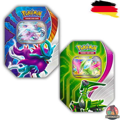 Pokémon Paradoxclash Tin Box - Eisenblatt / Windewoge - (DE)