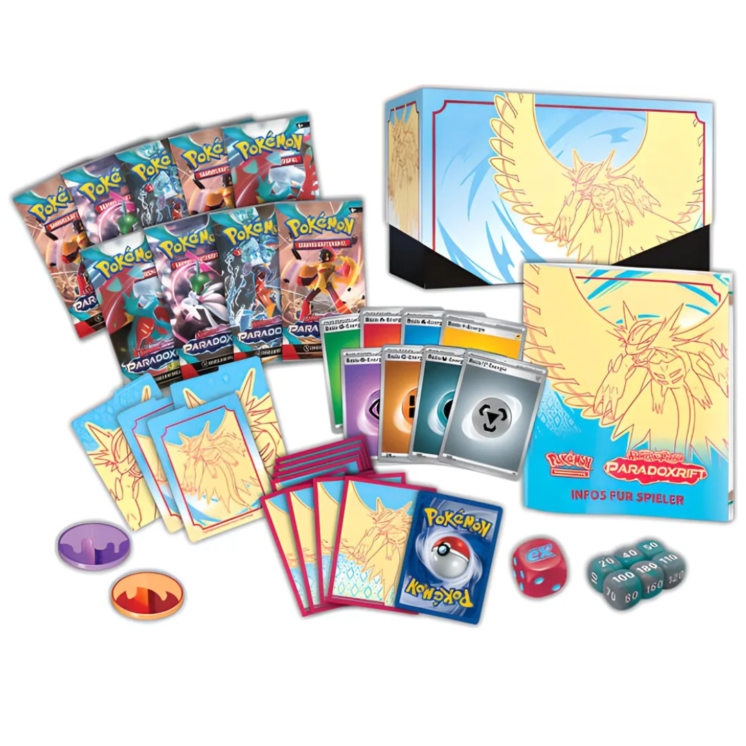 Pokémon Paradoxrift Top-Trainer Box Eisenkrieger | Donnersichel (DE)