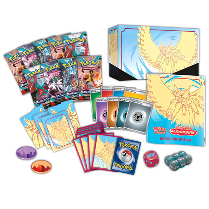 Pokémon Paradoxrift Top-Trainer Box Eisenkrieger | Donnersichel (DE)