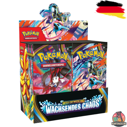 Pokémon Mega-Entwicklung – Wachsendes Chaos Display (DE) ME04