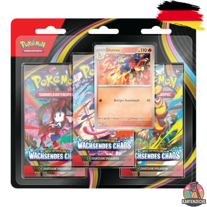 Pokémon Mega-Entwicklung – Wachsendes Chaos 3er Blister (DE) ME04
