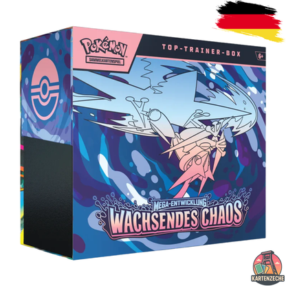 Pokémon Mega-Entwicklung – Wachsendes Chaos Top-Trainer Box (DE) ME04